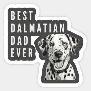 Best Dalmatian Dad Sticker